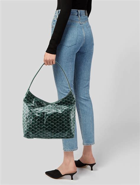 goyard boheme hobo green|More.